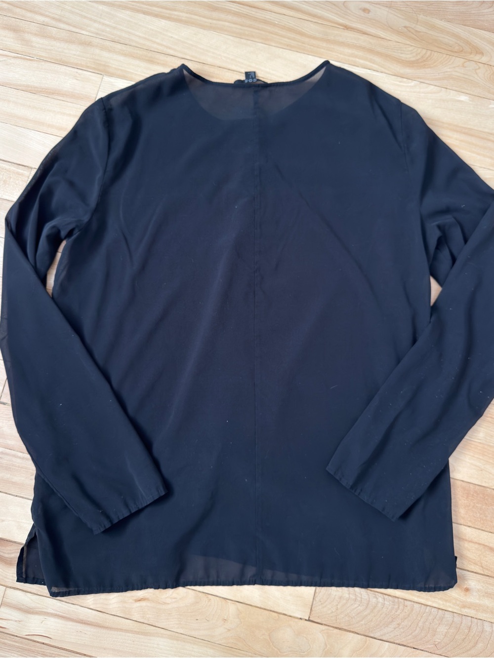 COS Black Silk Blouse – Size 12 - Picture 5 of 7